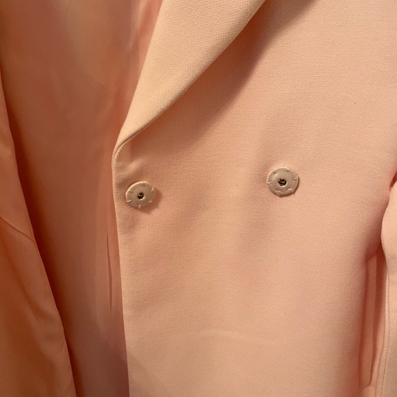 Nwot! Canvas by lands end size 4 light pink thick trench coat - Picture 4 of 6